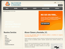 Tablet Screenshot of alcocercamara.com